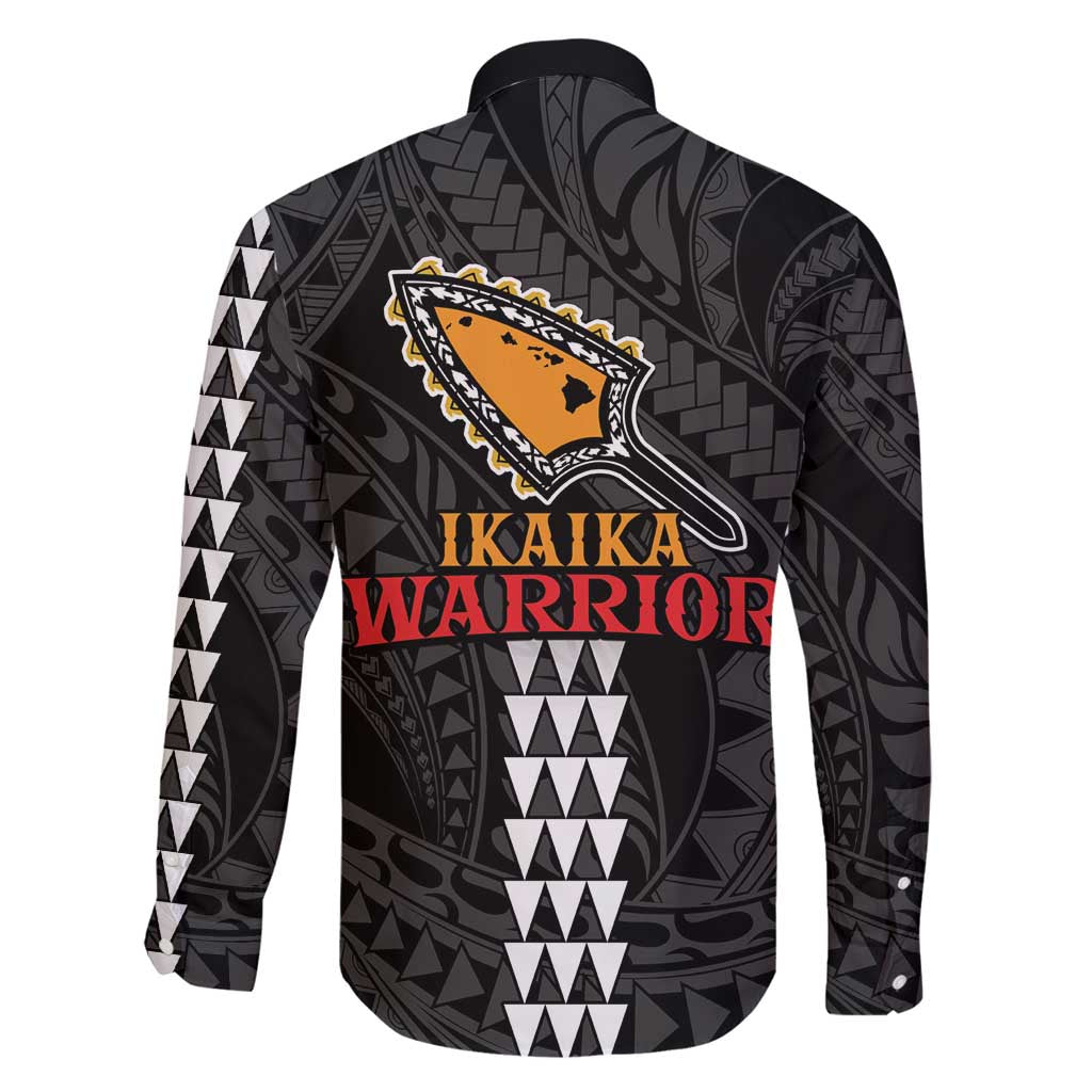 Aloha Spirit Ikaika Warrior Helmet Family Matching Off Shoulder Maxi Dress and Hawaiian Shirt LT9 - Polynesian Pride