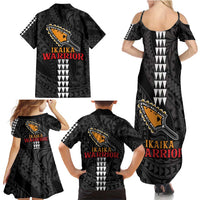 Aloha Spirit Ikaika Warrior Helmet Family Matching Summer Maxi Dress and Hawaiian Shirt LT9 - Polynesian Pride