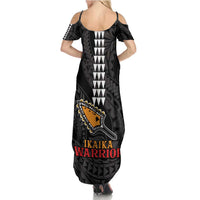 Aloha Spirit Ikaika Warrior Helmet Family Matching Summer Maxi Dress and Hawaiian Shirt LT9 - Polynesian Pride