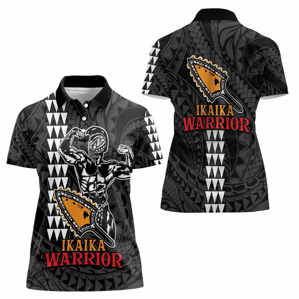Aloha Spirit Ikaika Warrior Helmet Women Polo Shirt
