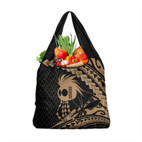 Ikaika Hawaiian Mythic Koa Tribal Warrior Grocery Bag LT9 1-pack One Size Gold - Polynesian Pride