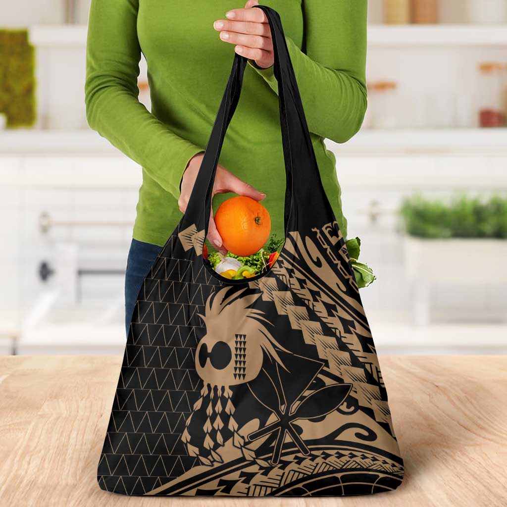 Ikaika Hawaiian Mythic Koa Tribal Warrior Grocery Bag LT9 - Polynesian Pride