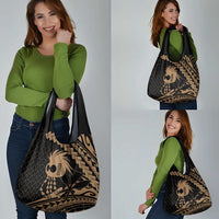 Ikaika Hawaiian Mythic Koa Tribal Warrior Grocery Bag LT9 - Polynesian Pride