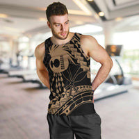 Ikaika Hawaiian Mythic Koa Tribal Warrior Men Tank Top LT9 Gold - Polynesian Pride