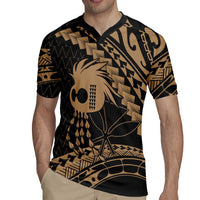 Ikaika Hawaiian Mythic Koa Tribal Warrior Rugby Jersey LT9 - Polynesian Pride