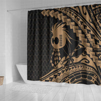 Ikaika Hawaiian Mythic Koa Tribal Warrior Shower Curtain LT9 - Polynesian Pride