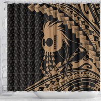 Ikaika Hawaiian Mythic Koa Tribal Warrior Shower Curtain LT9 - Polynesian Pride