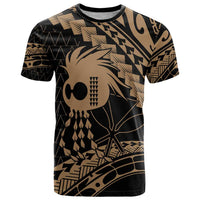 Ikaika Hawaiian Mythic Koa Tribal Warrior T Shirt LT9 Gold - Polynesian Pride
