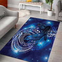 North Island Kokako and South Island Kokako Area Rug New Zealand Native Bird with Galaxy Vibe LT9 - Polynesian Pride