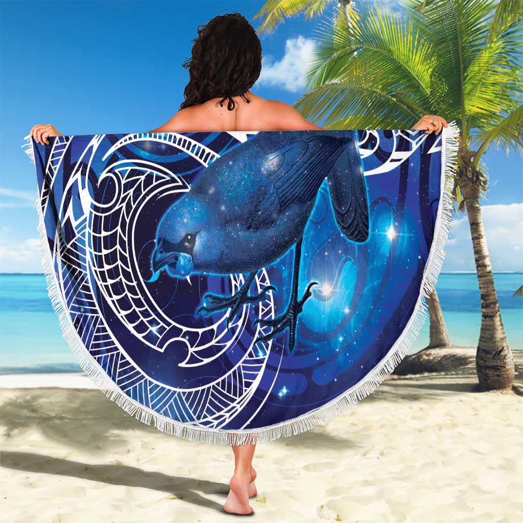 North Island Kokako and South Island Kokako Beach Blanket New Zealand Native Bird with Galaxy Vibe LT9 - Polynesian Pride