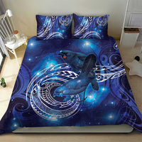 North Island Kokako and South Island Kokako Bedding Set New Zealand Native Bird with Galaxy Vibe LT9 - Polynesian Pride