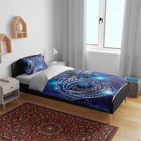 North Island Kokako and South Island Kokako Bedding Set New Zealand Native Bird with Galaxy Vibe LT9 - Polynesian Pride