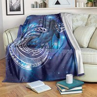 North Island Kokako and South Island Kokako Blanket New Zealand Native Bird with Galaxy Vibe LT9 Galaxy - Polynesian Pride