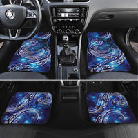 North Island Kokako and South Island Kokako Car Mats New Zealand Native Bird with Galaxy Vibe LT9 Set 4pcs Galaxy - Polynesian Pride