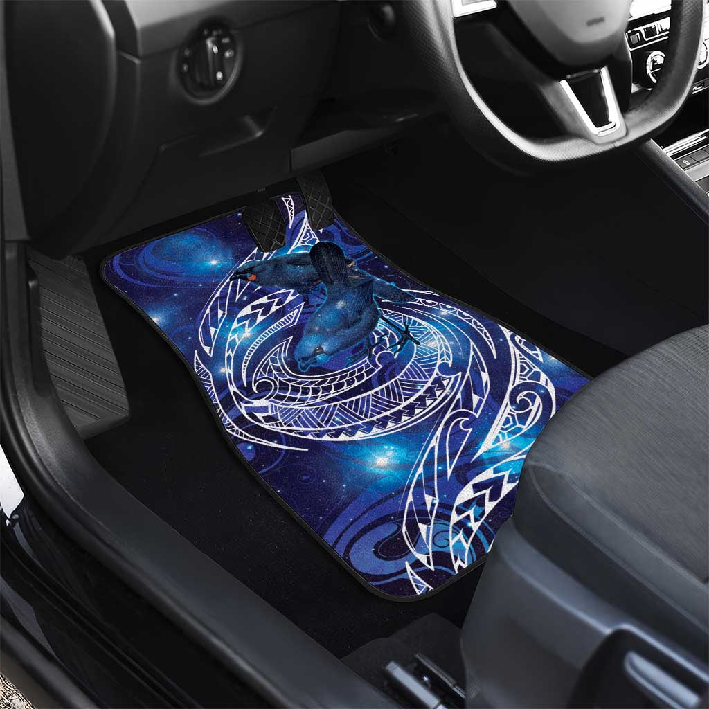 North Island Kokako and South Island Kokako Car Mats New Zealand Native Bird with Galaxy Vibe LT9 - Polynesian Pride