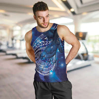 North Island Kokako and South Island Kokako Men Tank Top New Zealand Native Bird with Galaxy Vibe LT9 Galaxy - Polynesian Pride