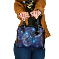 North Island Kokako and South Island Kokako Shoulder Handbag New Zealand Native Bird with Galaxy Vibe LT9 One Size Galaxy - Polynesian Pride