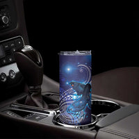 North Island Kokako and South Island Kokako Skinny Tumbler New Zealand Native Bird with Galaxy Vibe LT9 - Polynesian Pride