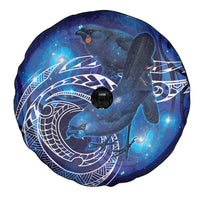 North Island Kokako and South Island Kokako Spare Tire Cover New Zealand Native Bird with Galaxy Vibe LT9 - Polynesian Pride