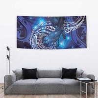 North Island Kokako and South Island Kokako Tapestry New Zealand Native Bird with Galaxy Vibe LT9 - Polynesian Pride