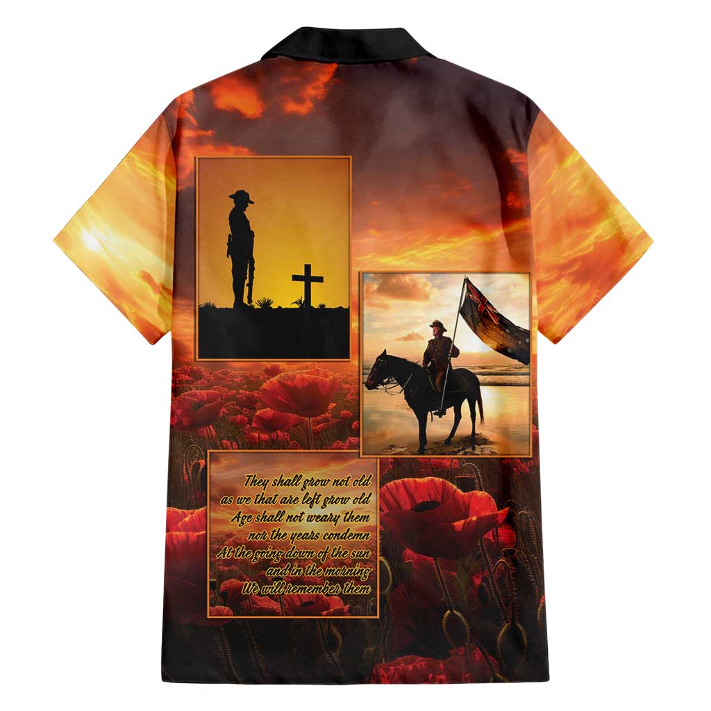 ANZAC Day Film Reel Lest We Forget Family Matching Off The Shoulder Long Sleeve Dress and Hawaiian Shirt Australia NZ Memorial LT9 - Polynesian Pride