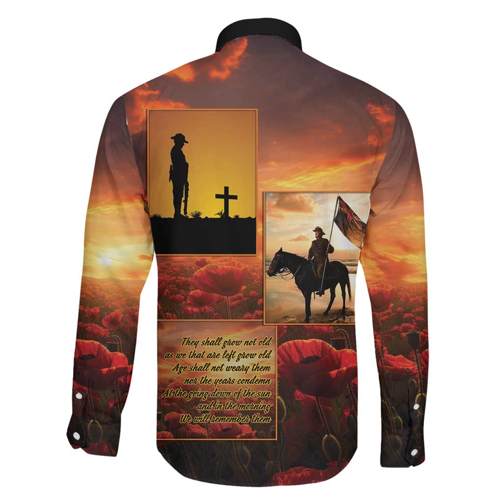 ANZAC Day Film Reel Lest We Forget Family Matching Off Shoulder Maxi Dress and Hawaiian Shirt Australia NZ Memorial LT9 - Polynesian Pride