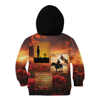 ANZAC Day Film Reel Lest We Forget Kid Hoodie Australia NZ Memorial