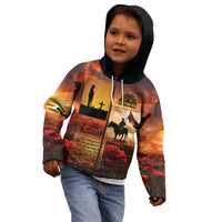 ANZAC Day Film Reel Lest We Forget Kid Hoodie Australia NZ Memorial