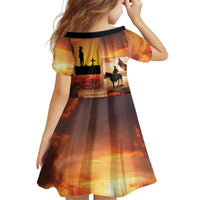 ANZAC Day Film Reel Lest We Forget Kid Short Sleeve Dress Australia NZ Memorial