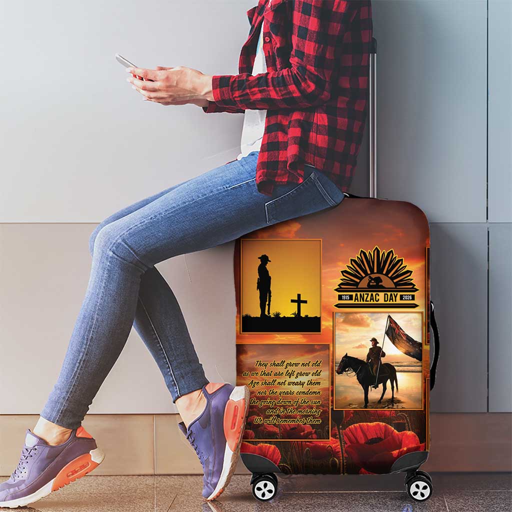 ANZAC Day Film Reel Lest We Forget Luggage Cover Australia NZ Memorial