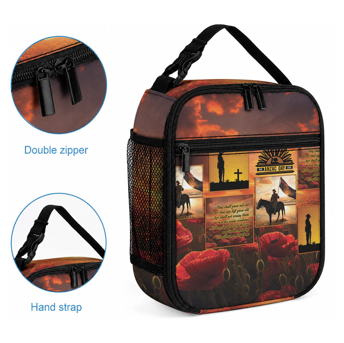 ANZAC Day Film Reel Lest We Forget Lunch Bag Australia NZ Memorial LT9 - Polynesian Pride
