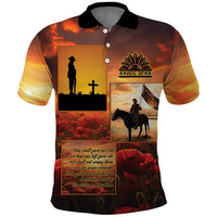 ANZAC Day Film Reel Lest We Forget Polo Shirt Australia NZ Memorial LT9 Red - Polynesian Pride