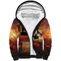 ANZAC Day Film Reel Lest We Forget Sherpa Hoodie Australia NZ Memorial