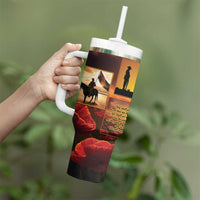 ANZAC Day Film Reel Lest We Forget Tumbler With Handle Australia NZ Memorial
