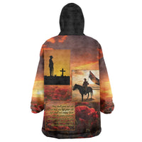 ANZAC Day Film Reel Lest We Forget Wearable Blanket Hoodie Australia NZ Memorial LT9 - Polynesian Pride