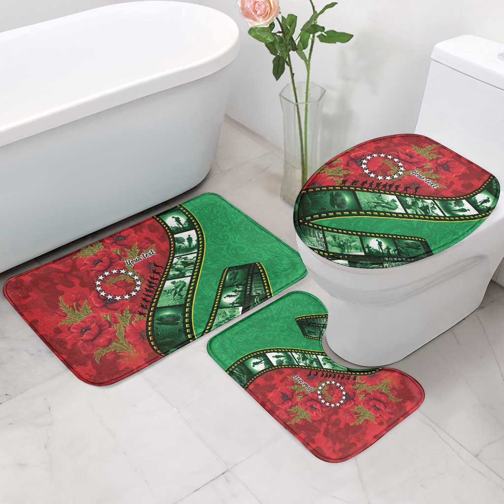 Personalised Cook Islands ANZAC 1915-2026 Filmstrip Bathroom Set Lest We Forget 25 April