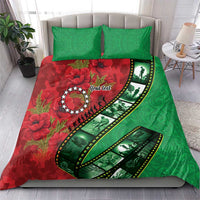 Personalised Cook Islands ANZAC 1915-2026 Filmstrip Bedding Set Lest We Forget 25 April LT9 - Polynesian Pride