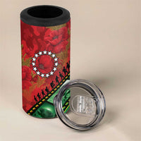 Personalised Cook Islands ANZAC 1915-2026 Filmstrip 4 in 1 Can Cooler Tumbler Lest We Forget 25 April LT9 - Polynesian Pride