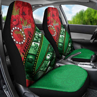 Personalised Cook Islands ANZAC 1915-2026 Filmstrip Car Seat Cover Lest We Forget 25 April LT9 - Polynesian Pride