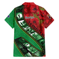 Personalised Cook Islands ANZAC 1915-2026 Filmstrip Family Matching Puletasi and Hawaiian Shirt Lest We Forget 25 April LT9 - Polynesian Pride