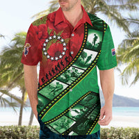 Personalised Cook Islands ANZAC 1915-2026 Filmstrip Hawaiian Shirt Lest We Forget 25 April LT9 - Polynesian Pride