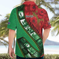 Personalised Cook Islands ANZAC 1915-2026 Filmstrip Hawaiian Shirt Lest We Forget 25 April LT9 - Polynesian Pride