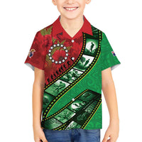 Personalised Cook Islands ANZAC 1915-2026 Filmstrip Hawaiian Shirt Lest We Forget 25 April LT9 - Polynesian Pride