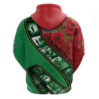 Personalised Cook Islands ANZAC 1915-2026 Filmstrip Hoodie Lest We Forget 25 April LT9 - Polynesian Pride