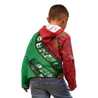 Personalised Cook Islands ANZAC 1915-2026 Filmstrip Kid Hoodie Lest We Forget 25 April LT9 - Polynesian Pride