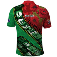 Personalised Cook Islands ANZAC 1915-2026 Filmstrip Polo Shirt Lest We Forget 25 April LT9 - Polynesian Pride