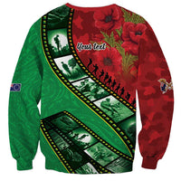 Personalised Cook Islands ANZAC 1915-2026 Filmstrip Sweatshirt Lest We Forget 25 April