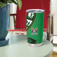 Personalised Cook Islands ANZAC 1915-2026 Filmstrip Tumbler Cup Lest We Forget 25 April LT9 - Polynesian Pride