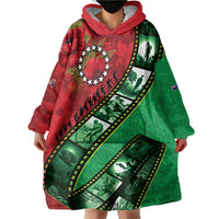 Personalised Cook Islands ANZAC 1915-2026 Filmstrip Wearable Blanket Hoodie Lest We Forget 25 April LT9 - Polynesian Pride