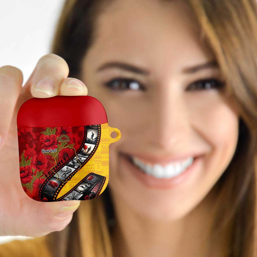 Personalised Niue ANZAC 1915-2026 Filmstrip AirPods Case Lest We Forget 25 April